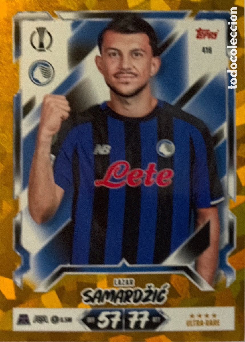 Cromos de f&uacute;tbol: 416 - SAMARDZIC -FONDO DORADO ULTRA RARO- (ATALANTA) MATCH ATTAX CHAMPIONS LEAGUE 2026/27