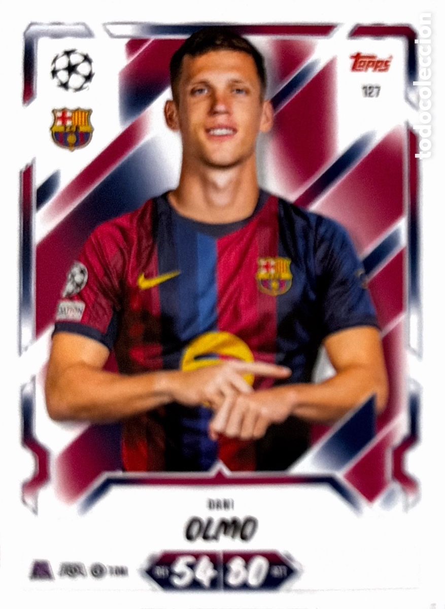 Cromos de f&uacute;tbol: 127 - DANI OLMO (BARCELONA) MATCH ATTAX CHAMPIONS LEAGUE 2026/27