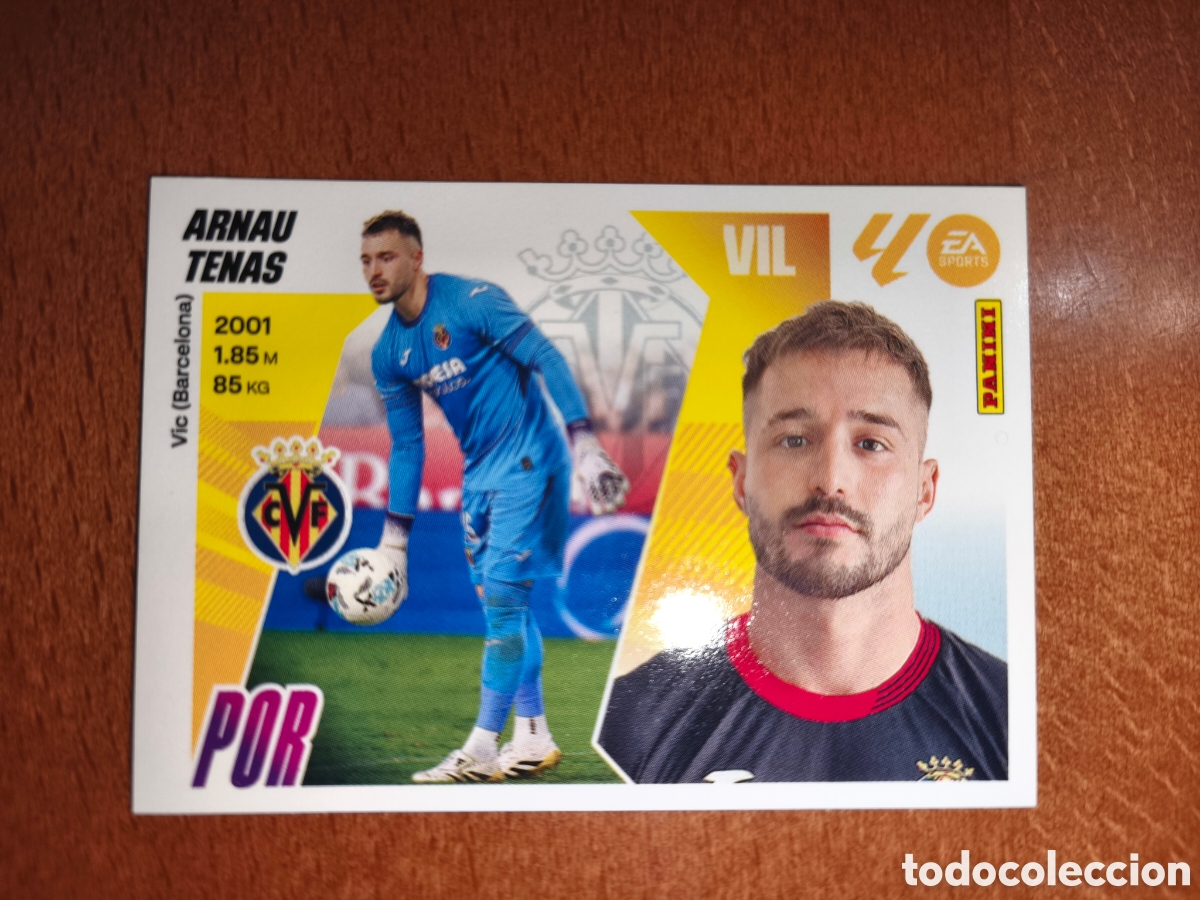 Cromos de f&uacute;tbol: Arnau Tenas coloca n&deg;4 Bis liga este 25/26 Villarreal