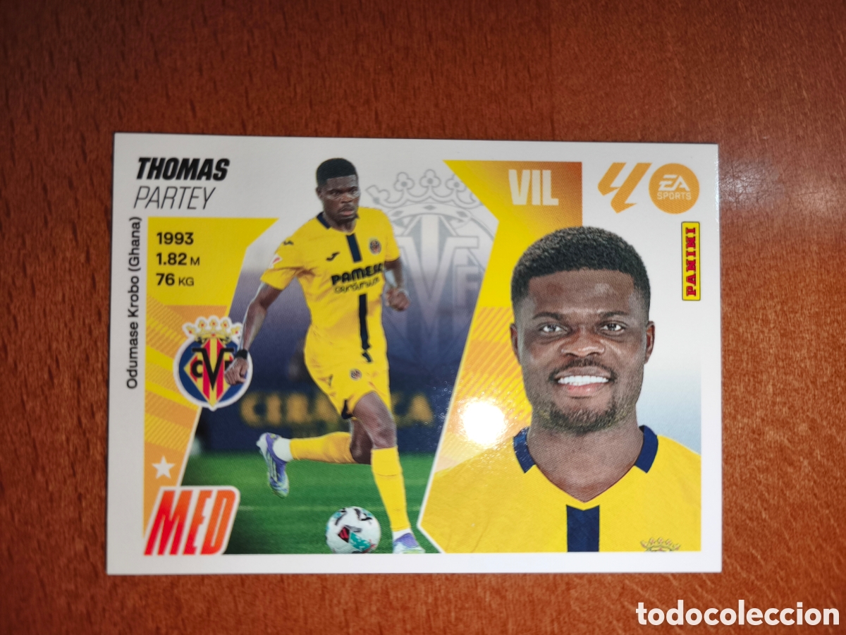 Cromos de f&uacute;tbol: Thomas coloca n&deg;14 Bis liga este 25/26 Villarreal
