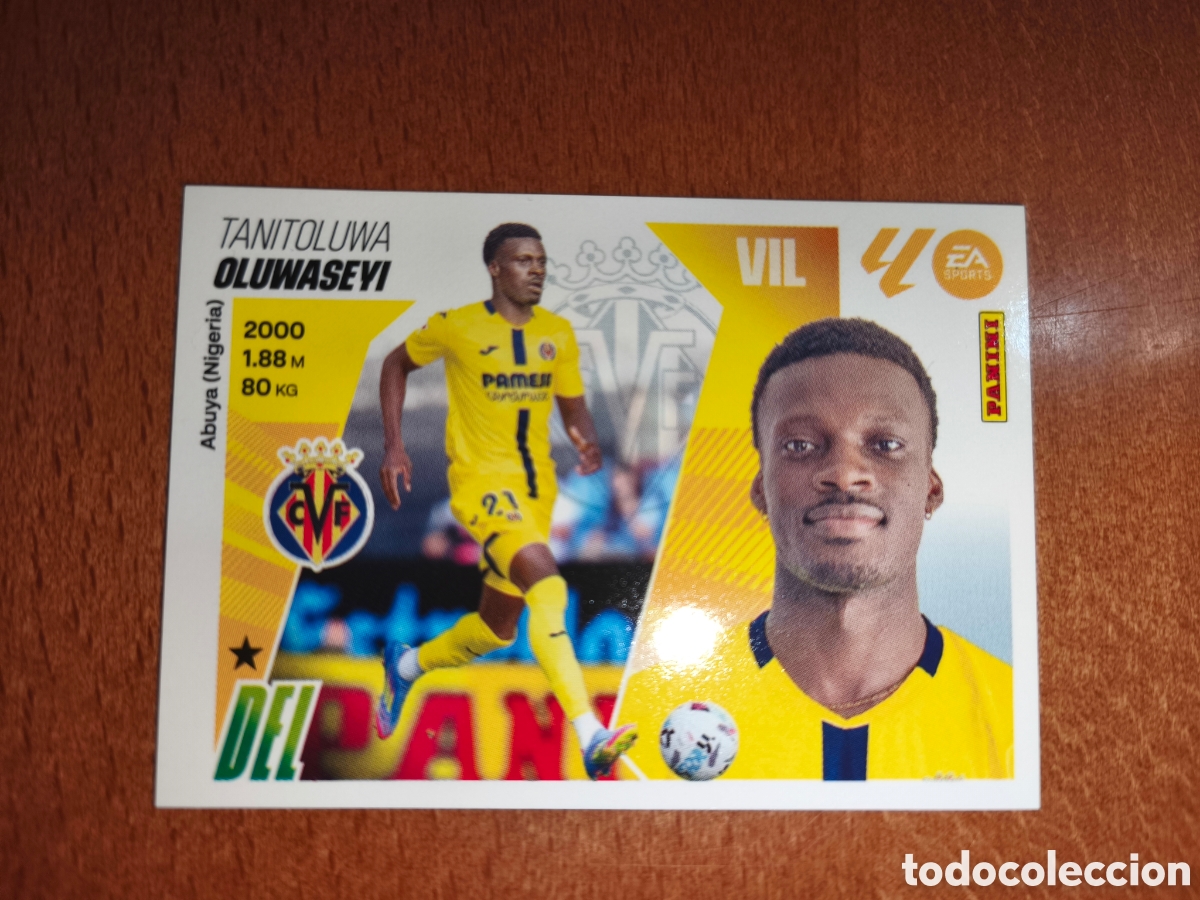 Cromos de f&uacute;tbol: Oluwaseyi coloca n&deg;15 Bis liga este 25/26 Villarreal