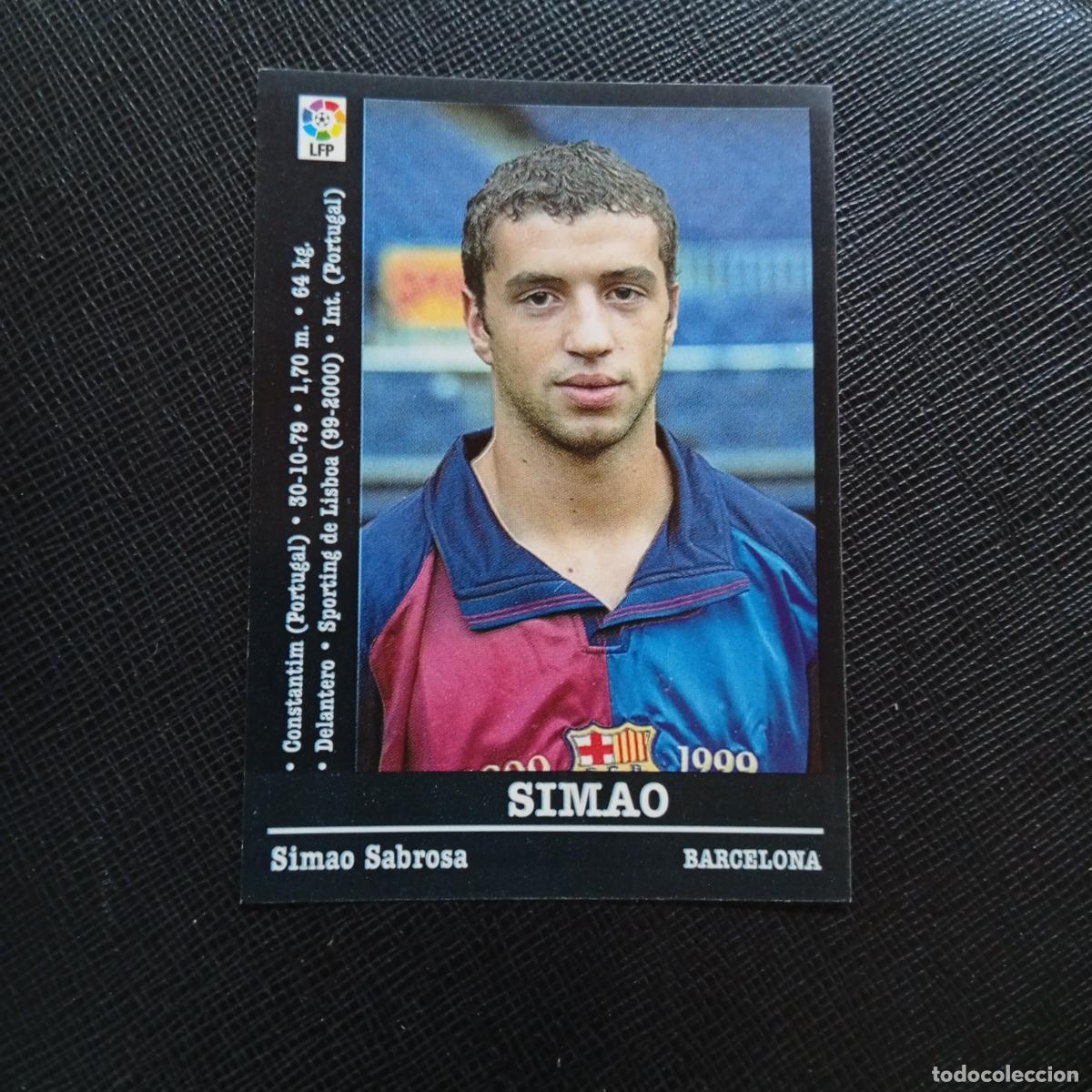Cromos de Futebol: 29A 29 SIMAO BARCELONA PANINI 00 01 CROMO FUTBOL LIGA 2000 2001 - SIN PEGAR - A71 PG53