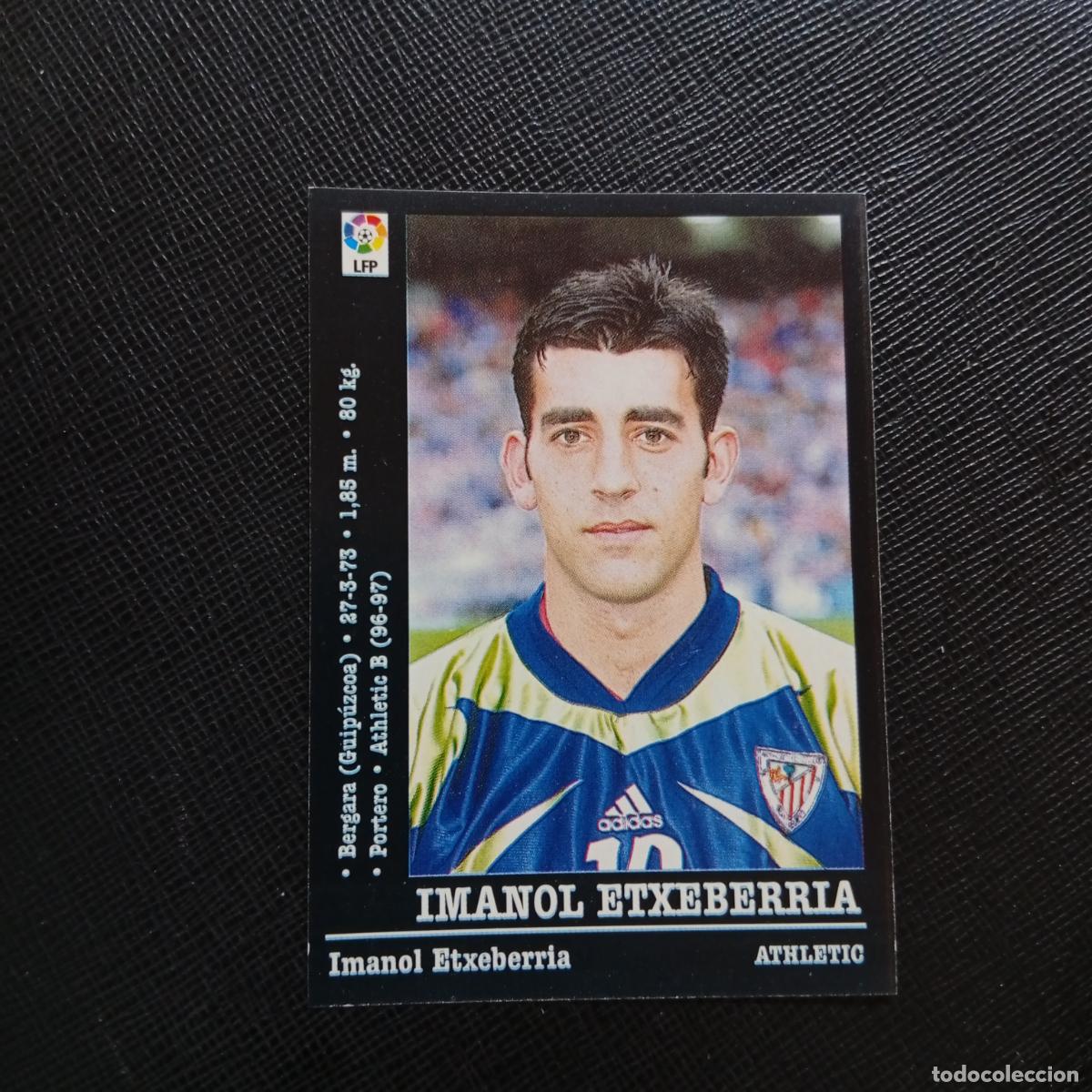 Cartes &agrave; collectionner de Football: 187 IMANOL ETXEBERRIA BILBAO PANINI 00 01 CROMO FUTBOL LIGA 2000 2001 - SIN PEGAR - A71 PG53