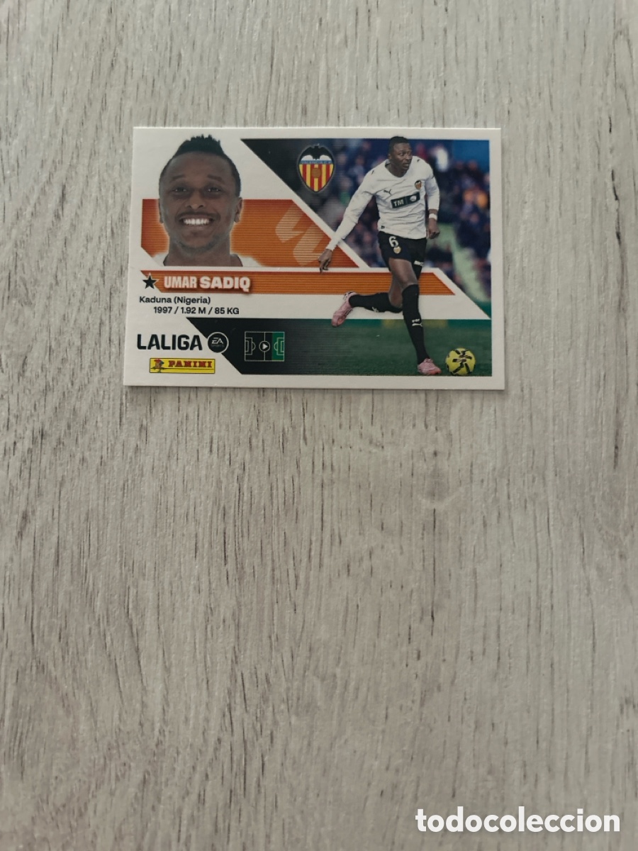 Cromos de f&uacute;tbol: Umar Sadiq 20A 20 A Valencia Liga Este 2026/27 26-27 Panini