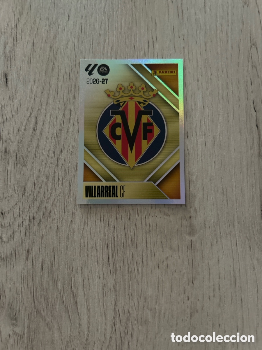 Cromos de f&uacute;tbol: Escudo 1 Villarreal Liga Este 2026/27 26-27 Panini