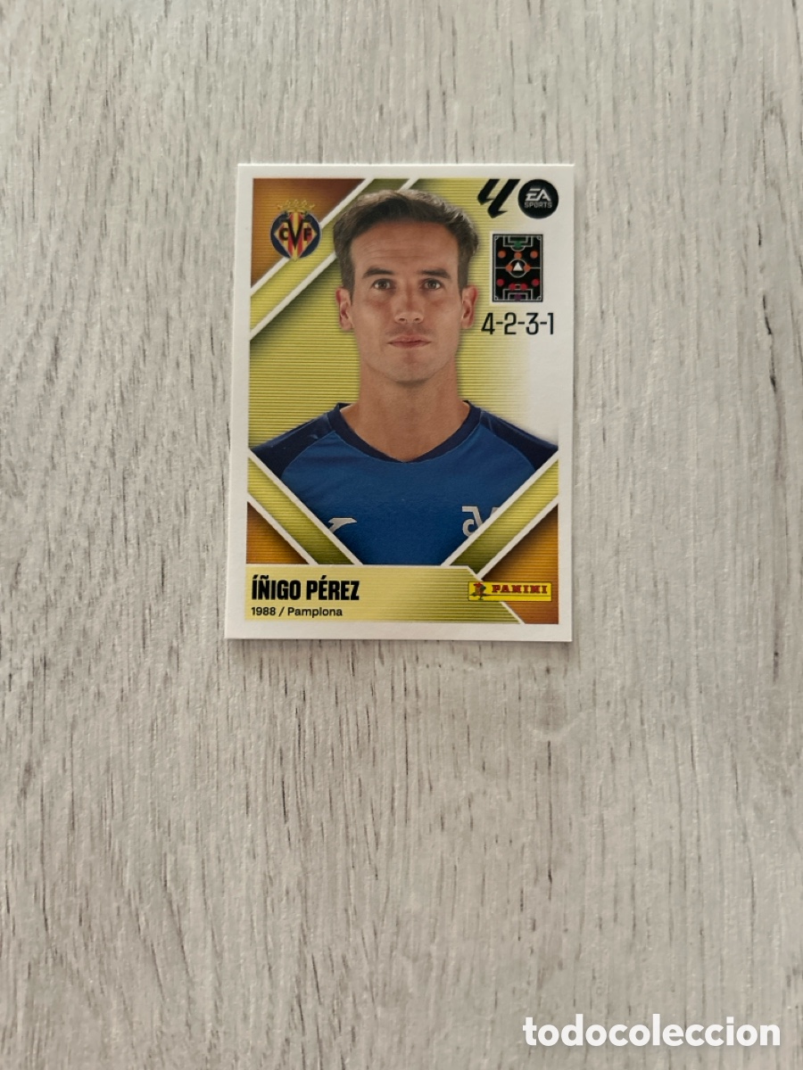 Cromos de f&uacute;tbol: I&ntilde;igo P&eacute;rez 2 Entrenador Villarreal Liga Este 2026/27 26-27 Panini