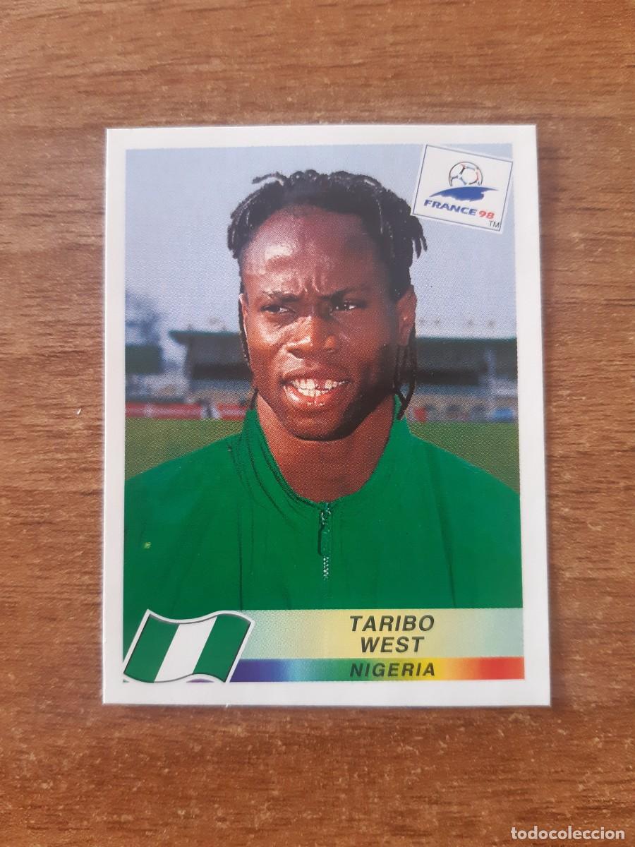 Cromos de f&uacute;tbol: N&deg;248 Taribo West (Nigeria) Mundial Francia 98 PANINI France 1998.Nunca pegado, sin pegar