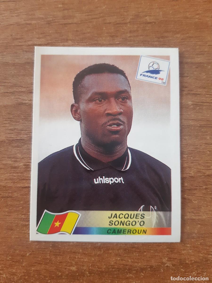 Cromos de f&uacute;tbol: N&deg;122 Jacques Songo'o (Camer&uacute;n) Mundial Francia 98 PANINI France 1998.Nunca pegado, sin pegar