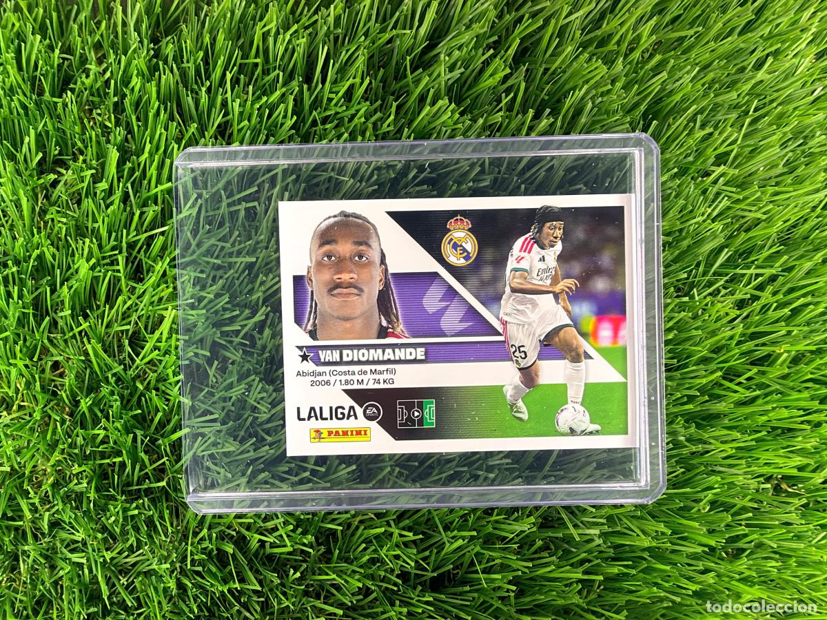 Cromos de f&uacute;tbol: N&ordm; 39 Diomande &Uacute;ltimos Fichajes Real Madrid CF Liga Este 26 27