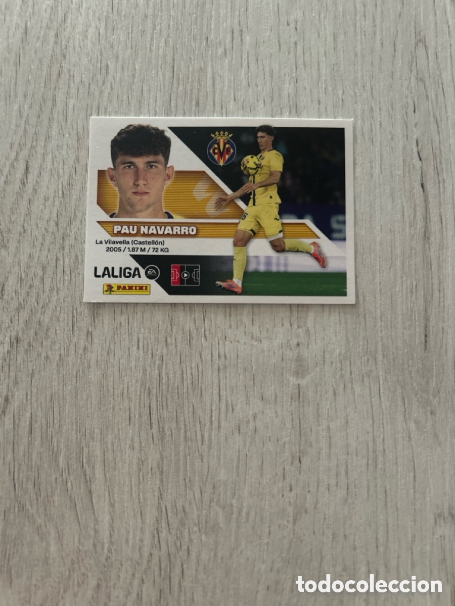 Cromos de f&uacute;tbol: Pau Navarro 6A 6 A Villarreal Liga Este 2026/27 26-27 Panini