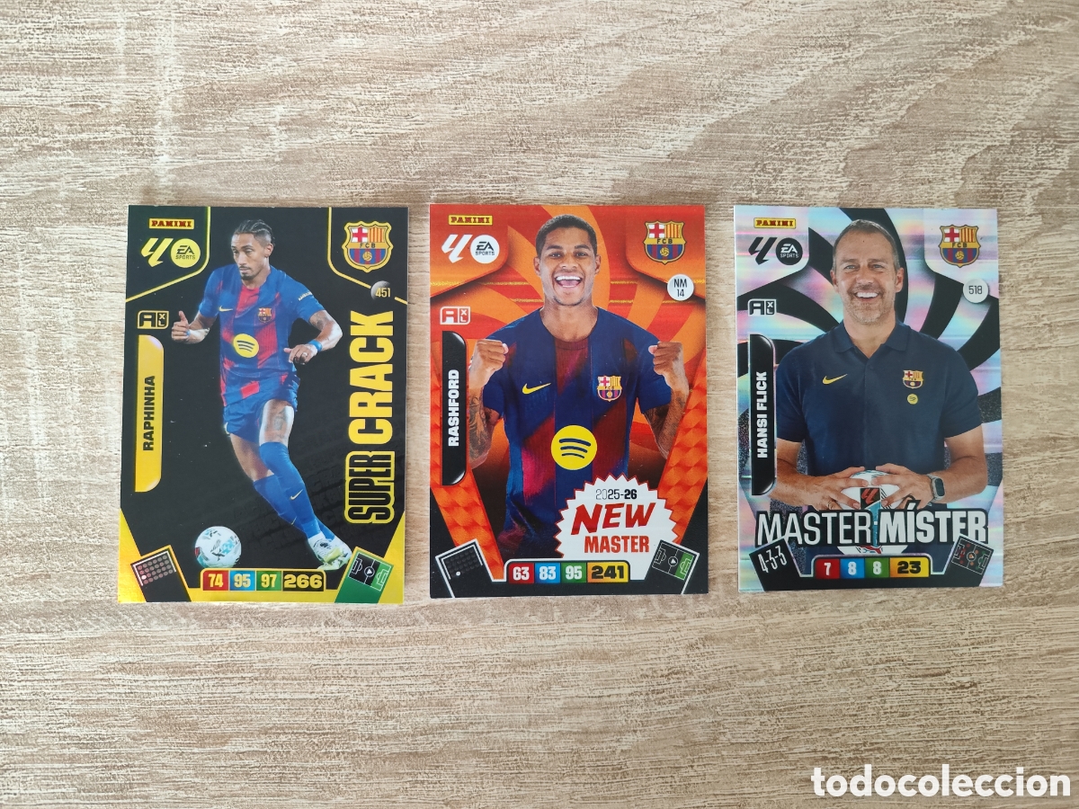 Cromos de f&uacute;tbol: Lote cartas Bar&ccedil;a Adrenalyn XL 2025-26 Panini
