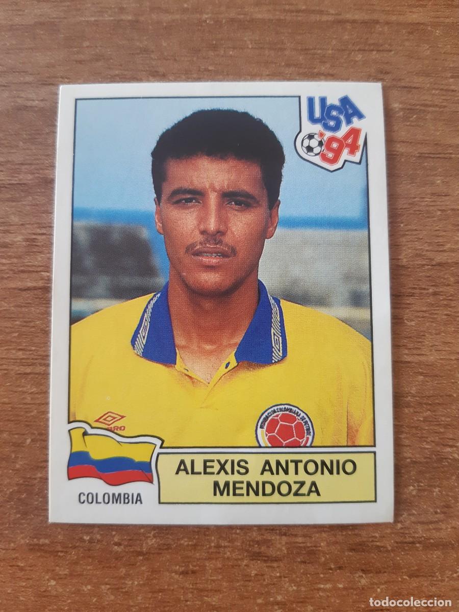 Cromos de Futebol: N&deg;57 Alexis Antonio Mendoza (Colombia) Mundial USA 94 PANINI 1994. Nunca pegado, sin pegar