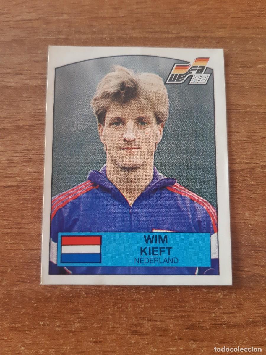 Football Stickers: N&deg;231 Wim Kieft (Holanda) EURO 88 ALEMANIA PANINI 1988. Nunca pegado, sin pegar
