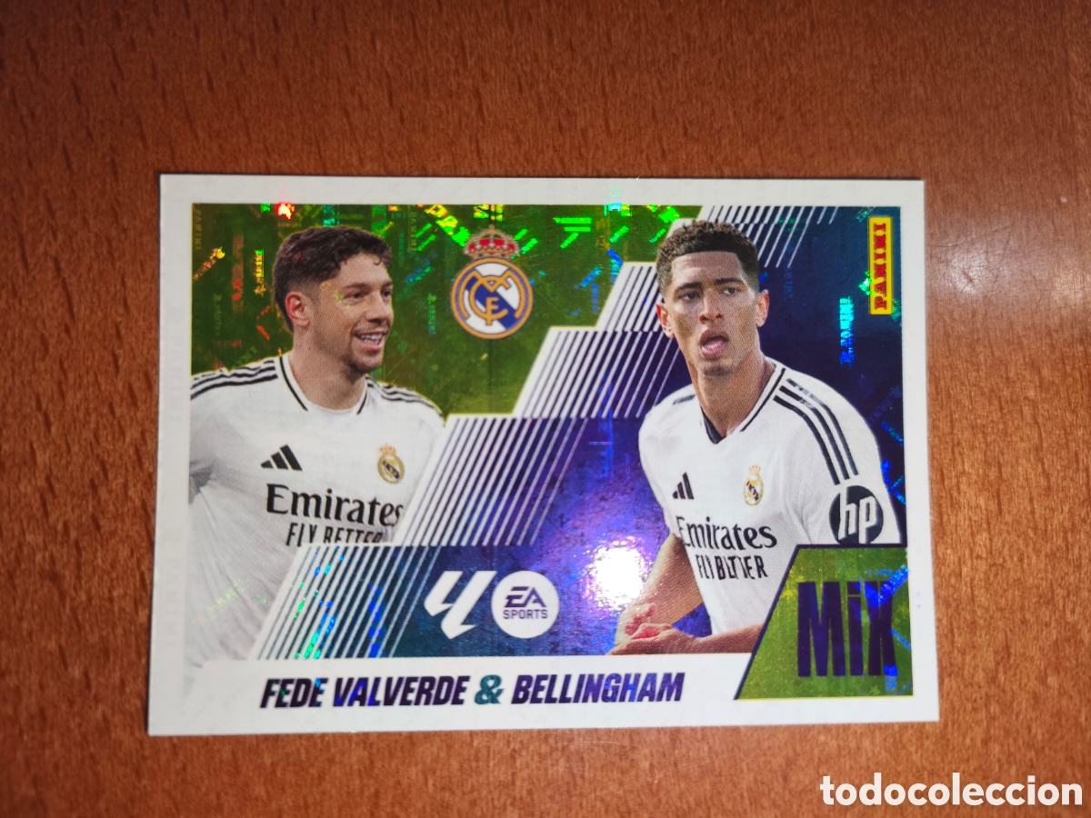 Football Stickers: Fede Valverde/Bellingham n&deg;7 MIX liga este 25/26 Real Madrid