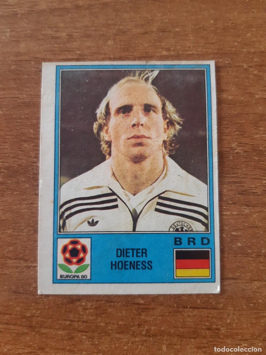 Football Stickers: N&deg;55 DIETER HOENESS ALEMANIA EUROPA 80 PANINI EURO ITALIA 1980. NUNCA PEGADO, SIN PEGAR