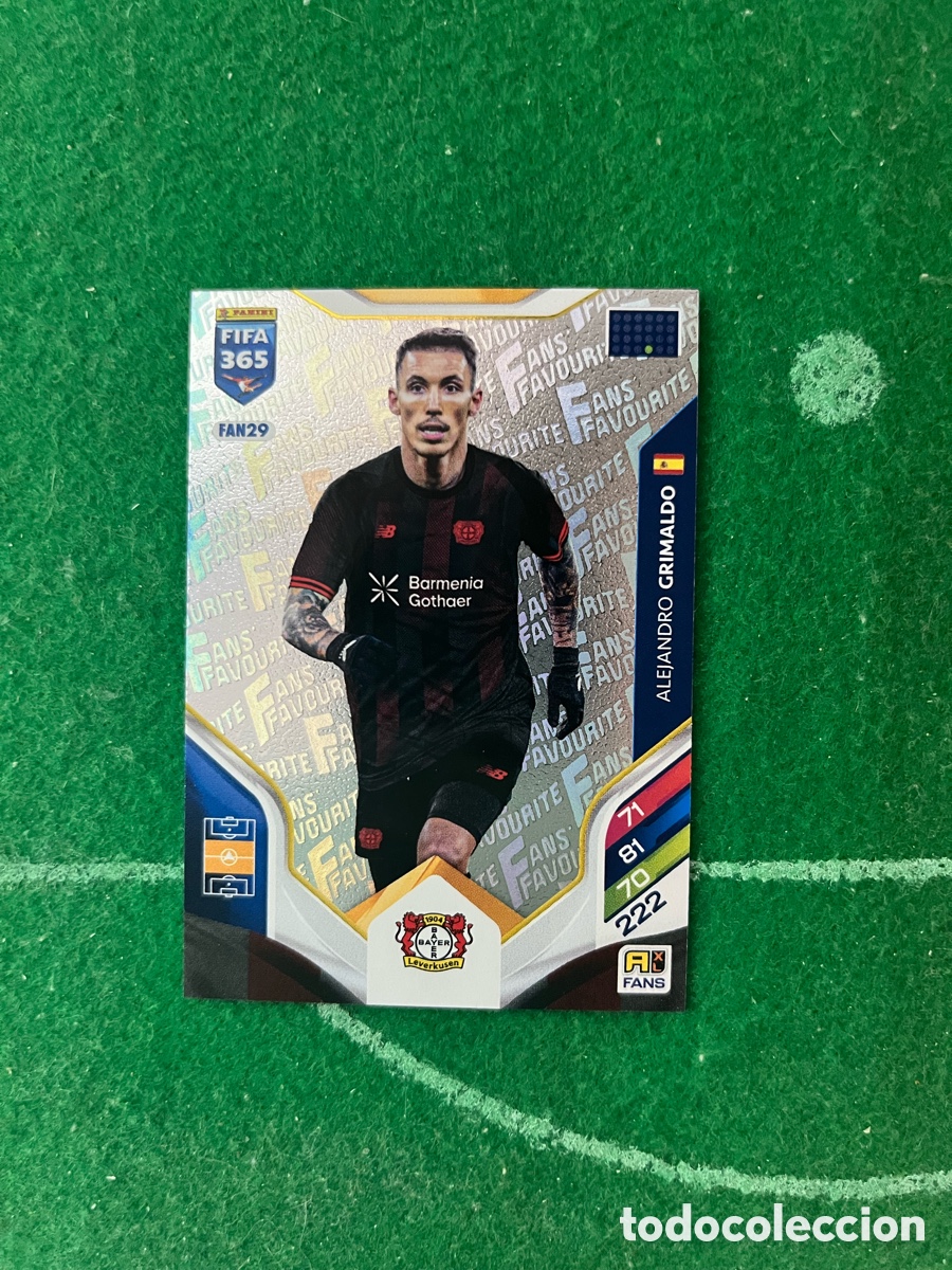 Cromos de f&uacute;tbol: FAN29 ALEJANDRO GRIMALDO BAYER LEVERKUSEN ADRENALYN FIFA 365 2025 2026 PANINI
