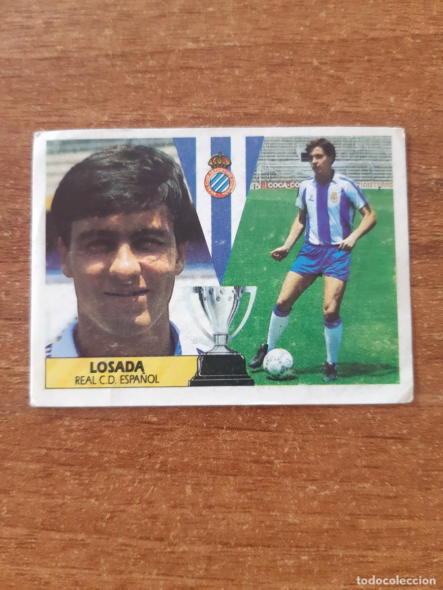 Cromos de f&uacute;tbol: Fichaje 1 Losada (Espa&ntilde;ol) Liga 87-88 ESTE. Nunca pegado, sin pegar
