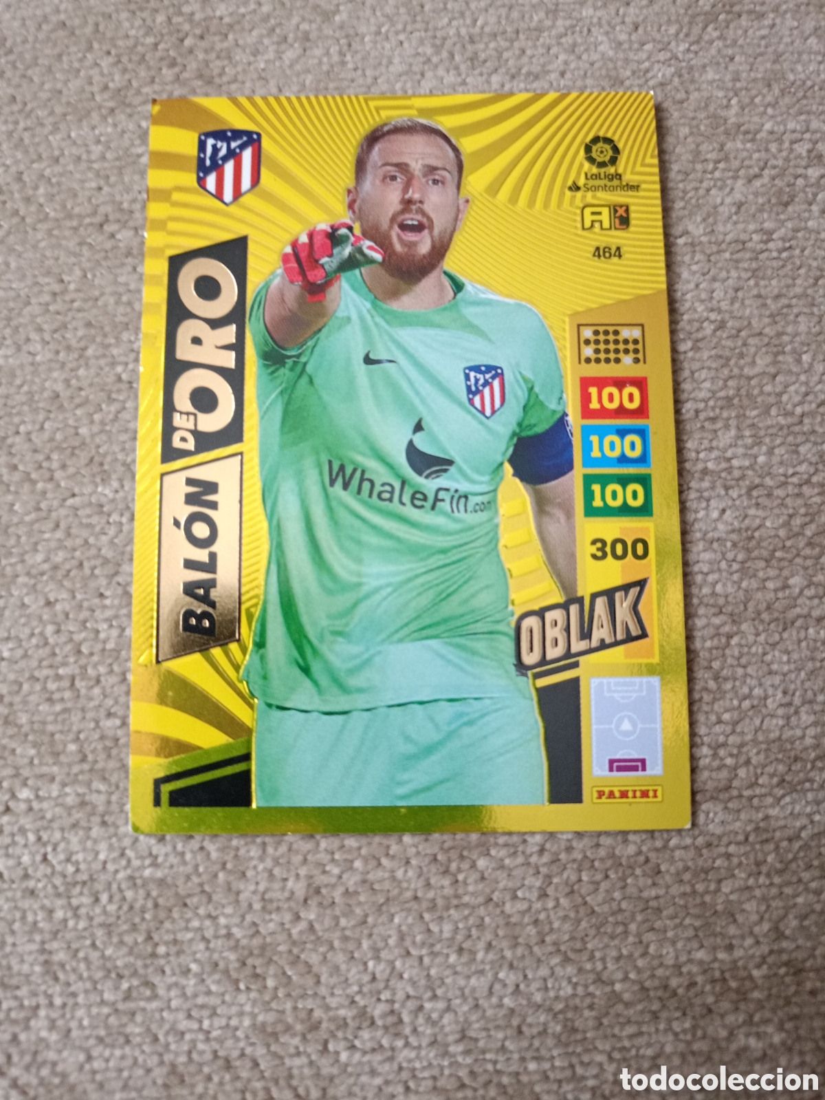 Cromos de f&uacute;tbol: # Bal&oacute;n de oro 464 OBLAK Adrenalyn 2022-23