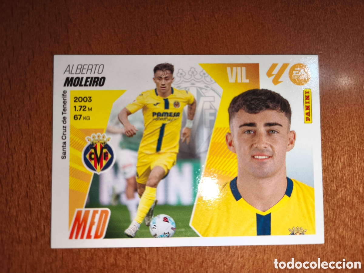 Cromos de f&uacute;tbol: Moleiro fichaje n&deg;15 liga este 25/26 Villarreal