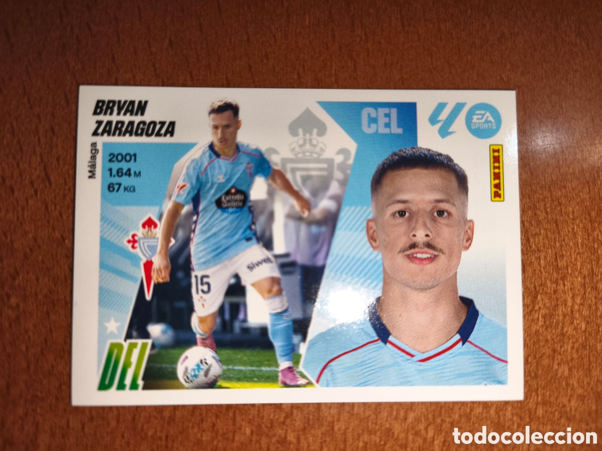 Cromos de f&uacute;tbol: Bryan Zaragoza fichaje n&deg;31 liga este 25/26 Celta