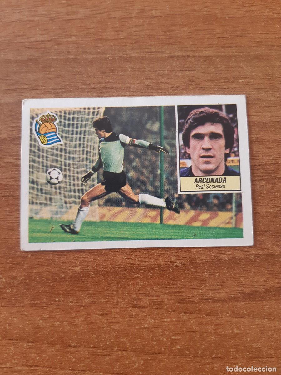Fu&szlig;ball-Sticker: Arconada (Real Sociedad) Liga 84-85 ESTE. Nunca pegado, sin pegar