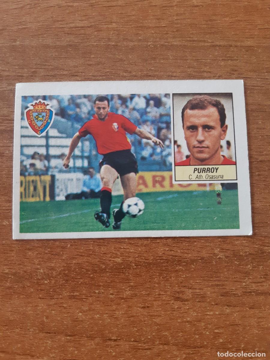 Fu&szlig;ball-Sticker: Purroy (Osasuna) liga 84-85 ESTE. Nunca pegado, sin pegar