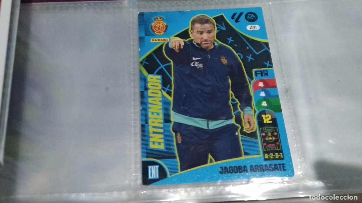 Cromos de f&uacute;tbol: 491 JAGOBA ARRASATE ENTRENADOR RCD MALLORCA ENTRENADOR Adrenalyn 2024-25