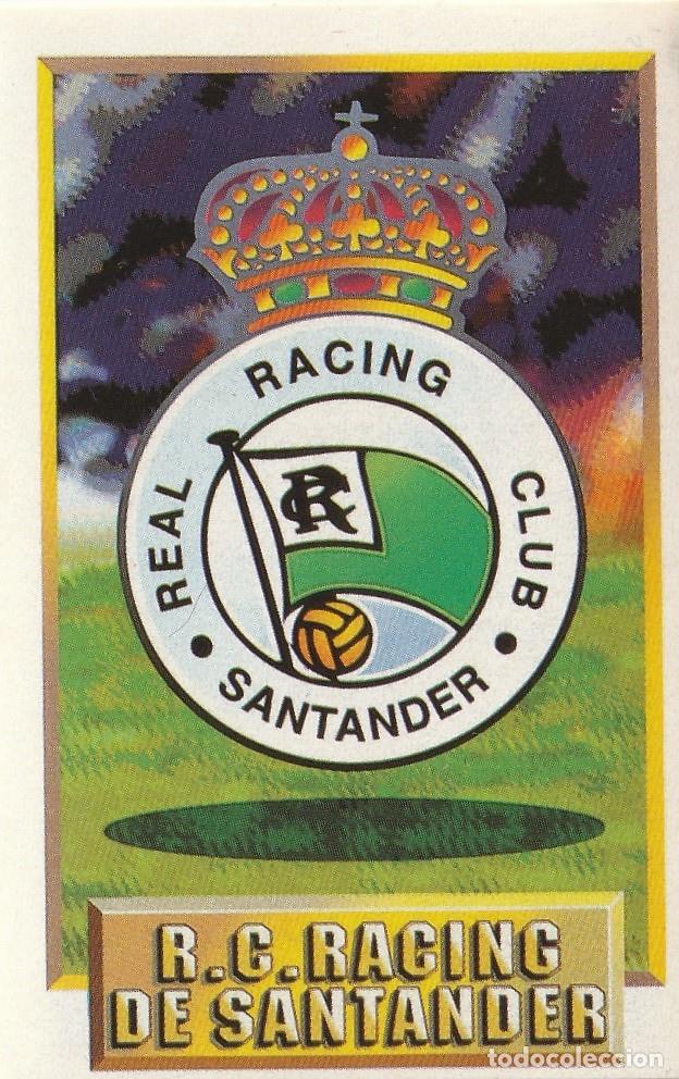 Cromos de f&uacute;tbol: ESTE 93-94. ESCUDO DEL RACING DE SANTANDER. NUNCA PEGADO.