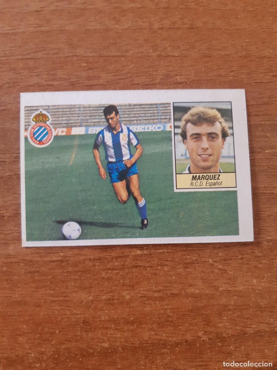 Cromos de f&uacute;tbol: M&aacute;rquez (Espa&ntilde;ol) Liga 84-85 ESTE. Nunca pegado, sin pegar