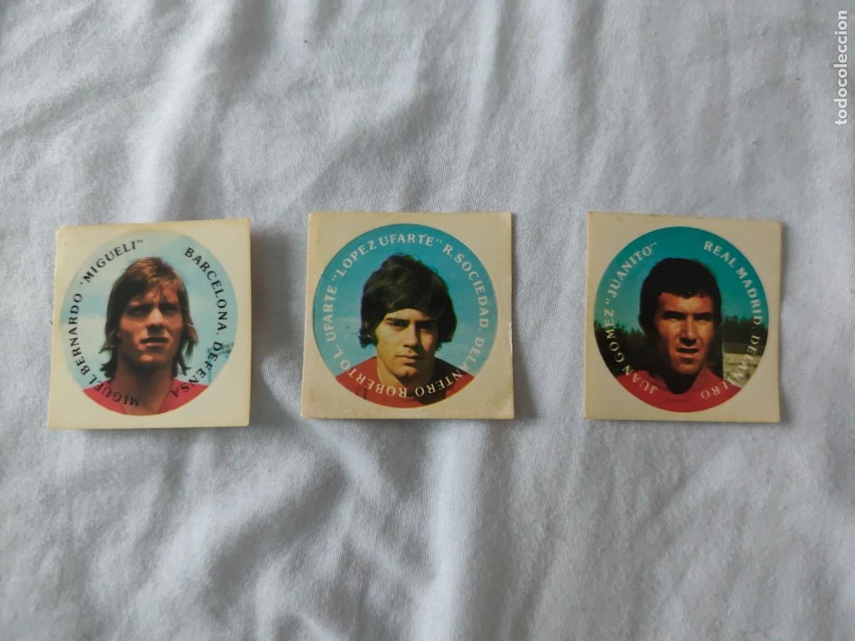 Cromos de f&uacute;tbol: 3 GITANITOS ORTIZ SELECCIONADOS ESPA&Ntilde;OLES ARGENTINA 78 Migueli Juanito L&oacute;pez Ufarte