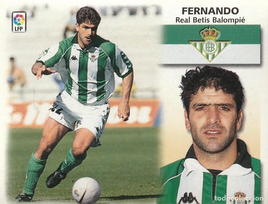 Cromos de f&uacute;tbol: ESTE 99-00. BAJA FERNANDO. NUNCA PEGADO.