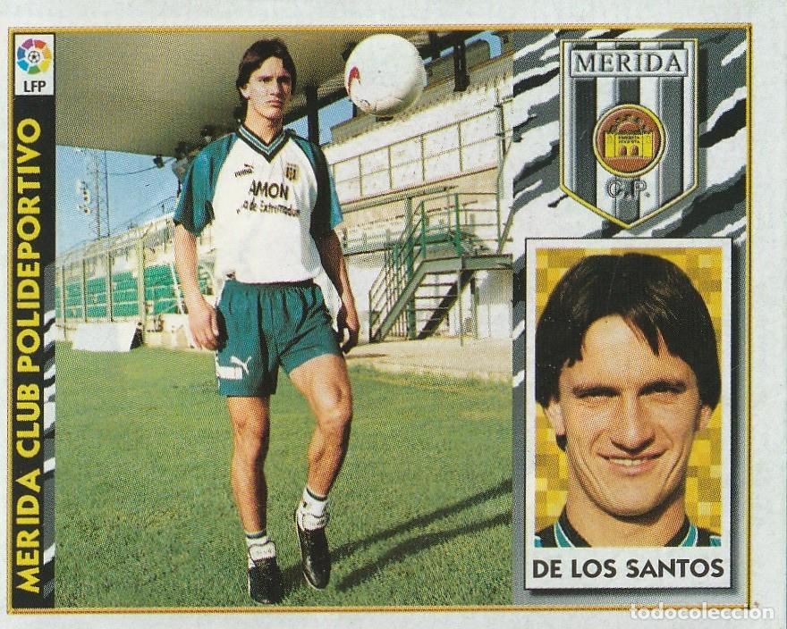 Cromos de f&uacute;tbol: ESTE 97-98. FICHAJE 6 BIS DE LOS SANTOS. RECUPERADO DE &Aacute;LBUM.