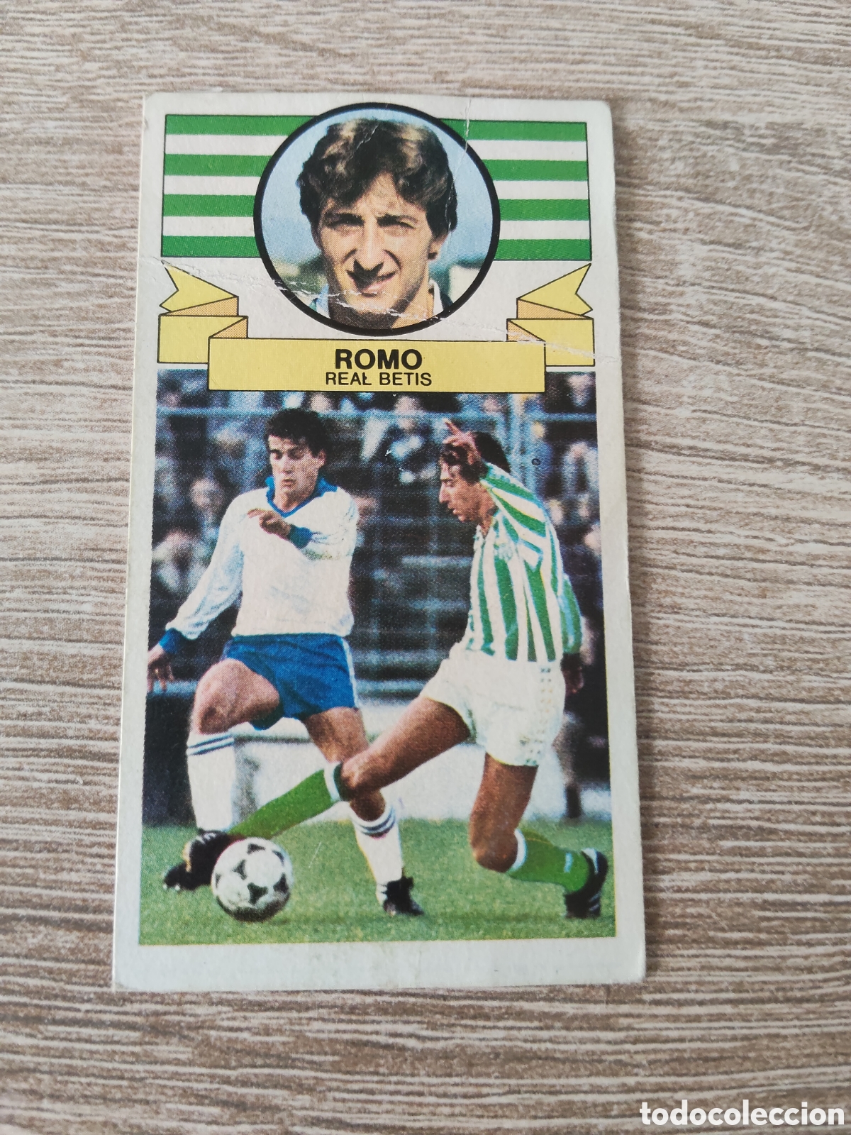 Cromos de f&uacute;tbol: Romo coloca Real Betis liga 1985 1986 85 86 ediciones este