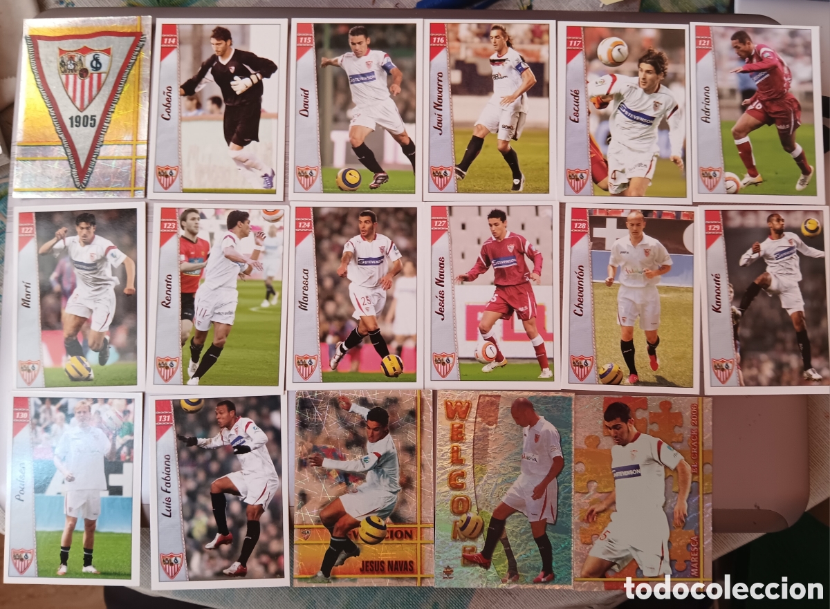 Cromos de f&uacute;tbol: SEVILLA CF LAS FICHAS DE LA LIGA 2006 2007 MUNDICROMO