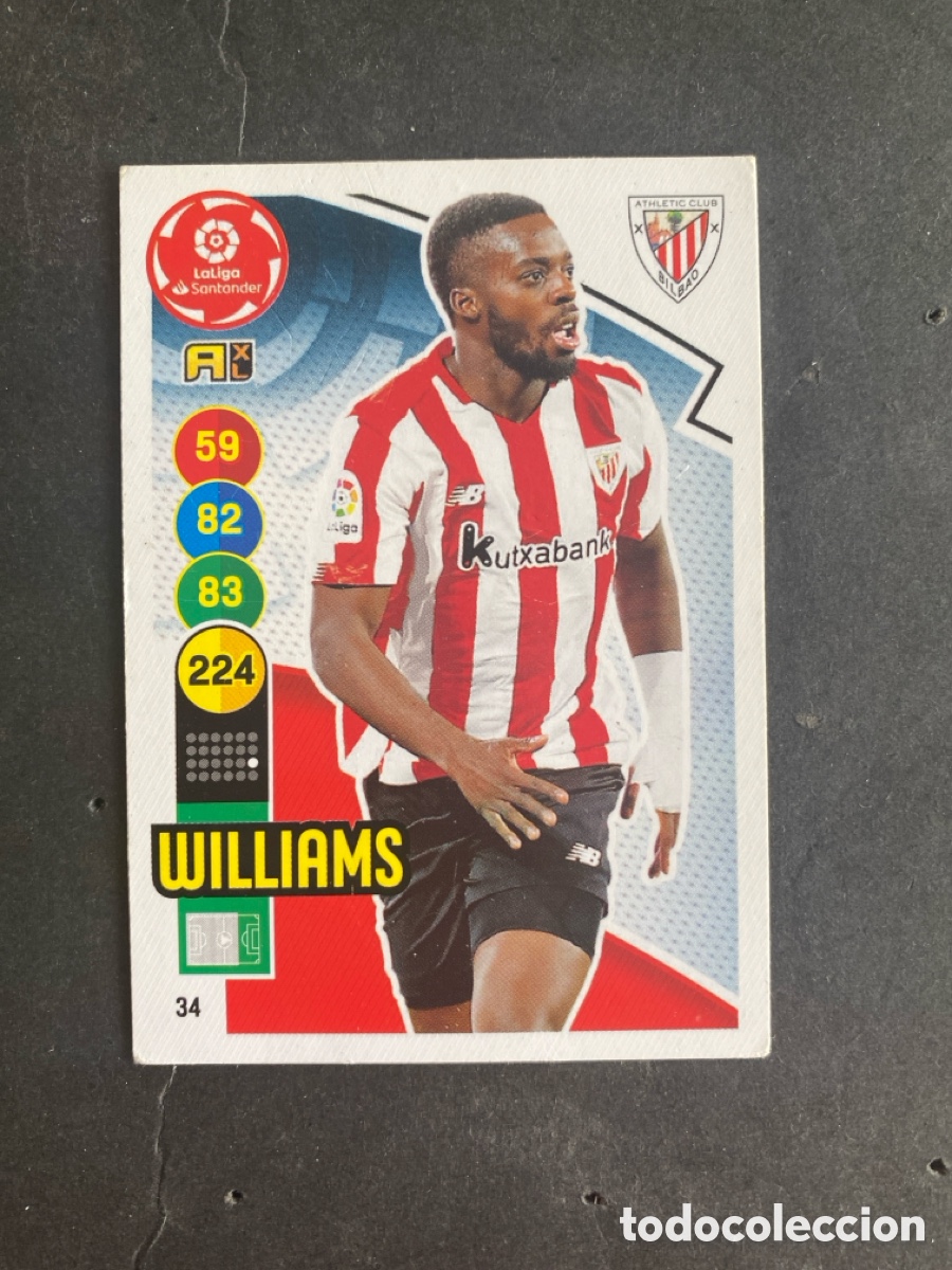 Cromos de f&uacute;tbol: Cromo Adrenalyn liga 20/21 Athletic Club N* 34