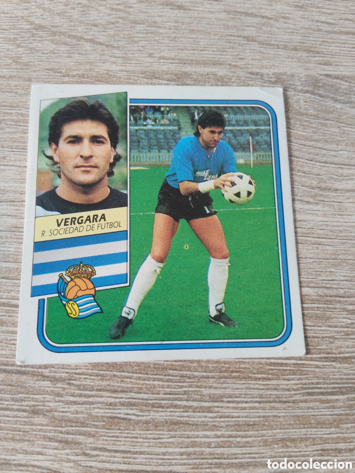 Cromos de f&uacute;tbol: Vergara fichaje 14 Real Sociedad liga 1989 1990 89 90 ediciones este