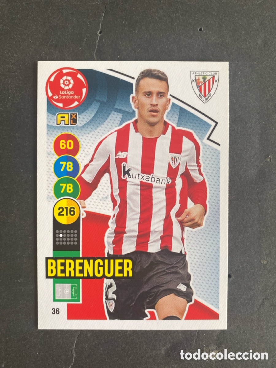 Cromos de f&uacute;tbol: Cromo Adrenalyn liga 20/21 Athletic Club N* 36