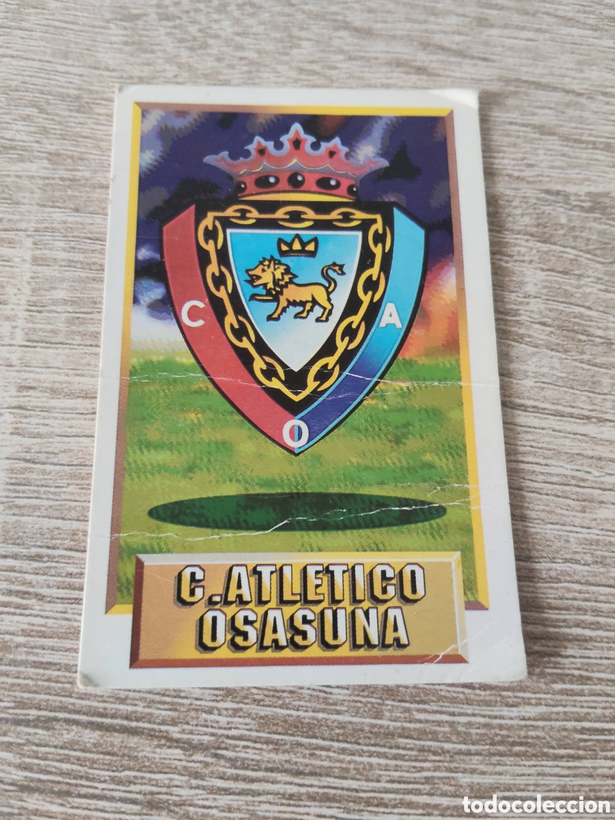 Cromos de f&uacute;tbol: Escudo Osasuna liga 1993 1994 93 94 ediciones este