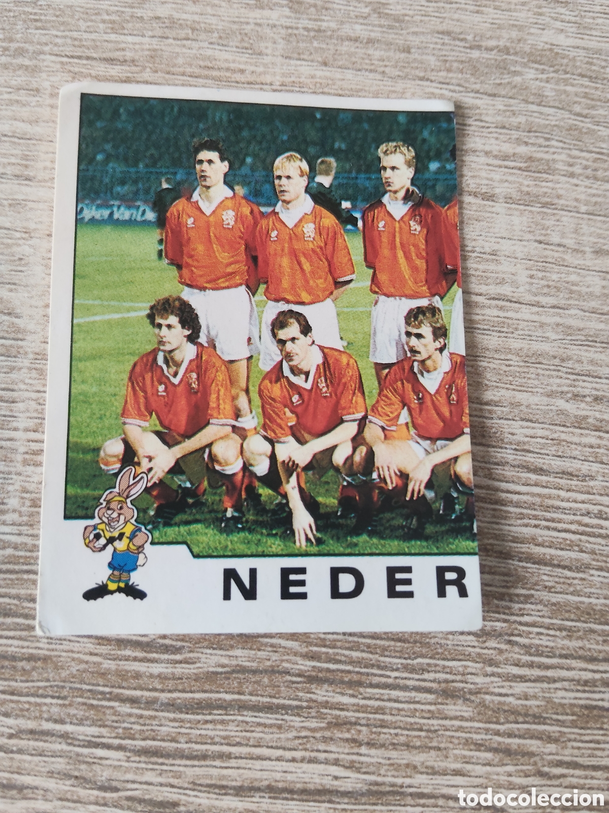 Cromos de f&uacute;tbol: Panini euro 92:114 alineaci&oacute;n Holanda