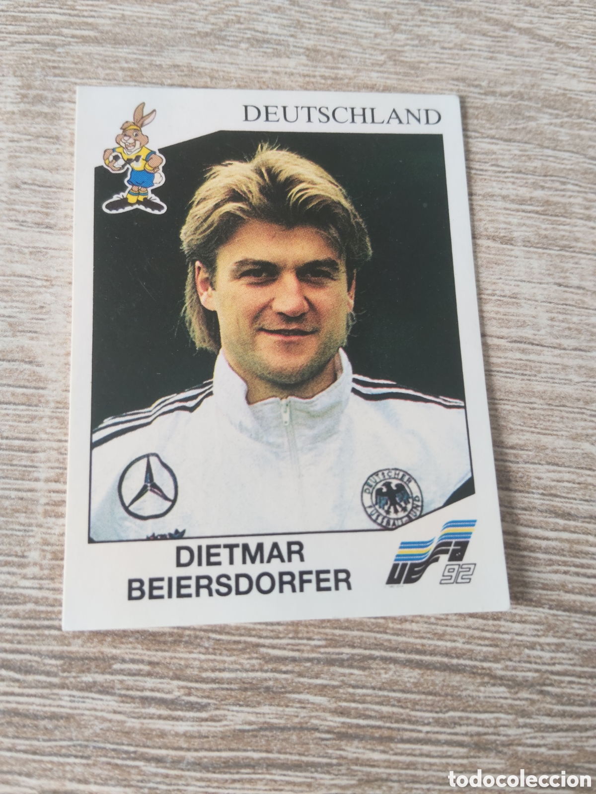 Cromos de f&uacute;tbol: Panini euro 92 196 Dietmar Beiersdorfer Alemania
