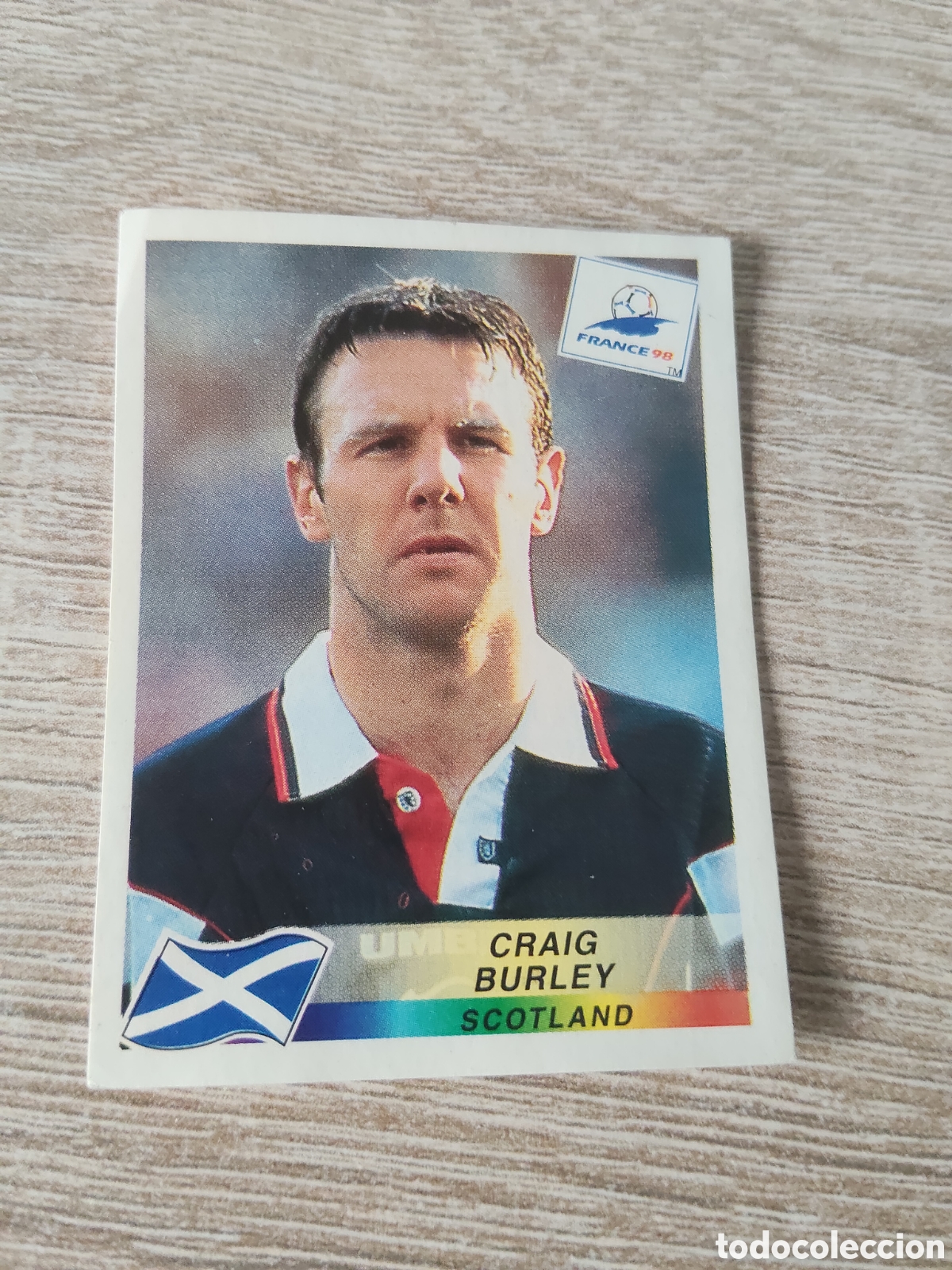 Cartes &agrave; collectionner de Football: Panini mundial Francia 98 40 Craig Burley Escocia