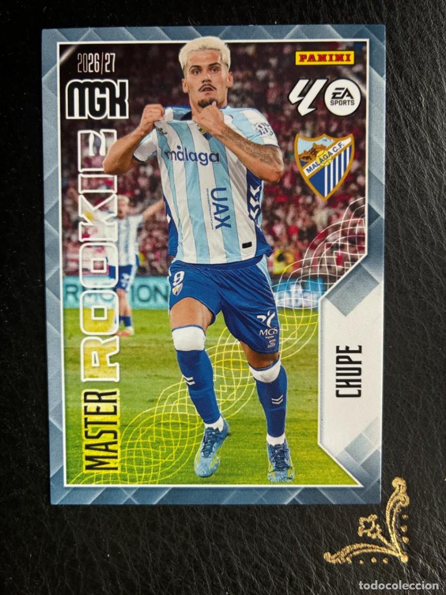 Cromos de f&uacute;tbol: 409 CHUPE MALAGA MASTER ROOKIE MEGACRACKS MGK 2026 2027 26 27 PANINI