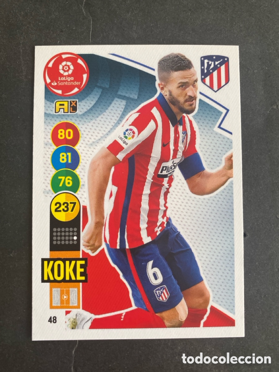 Cromos de f&uacute;tbol: Cromo Adrenalyn liga 20/21 Atl&eacute;tico de Madrid N* 48