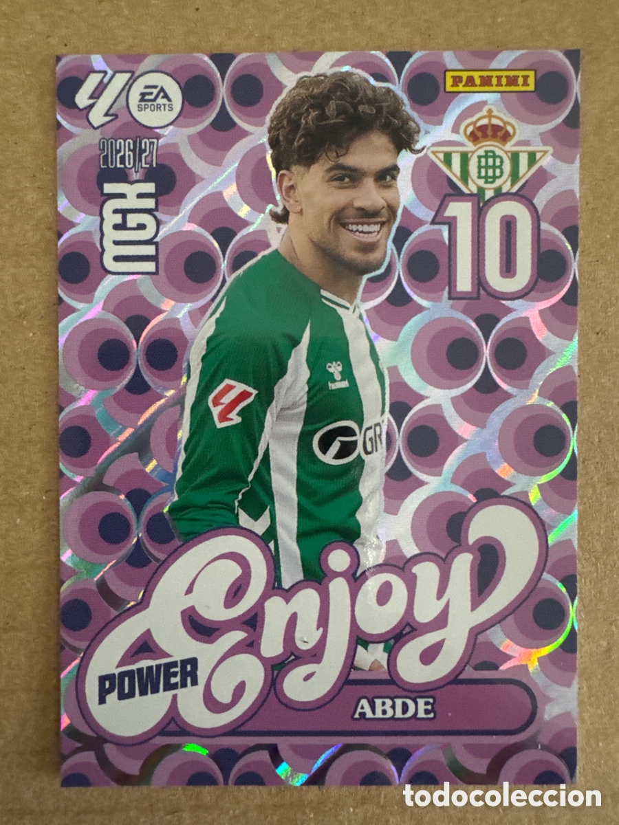 Cromos de f&uacute;tbol: # P 379 379P Abde Real Betis Enjoy Power Megacracks 26 27 2026 2027