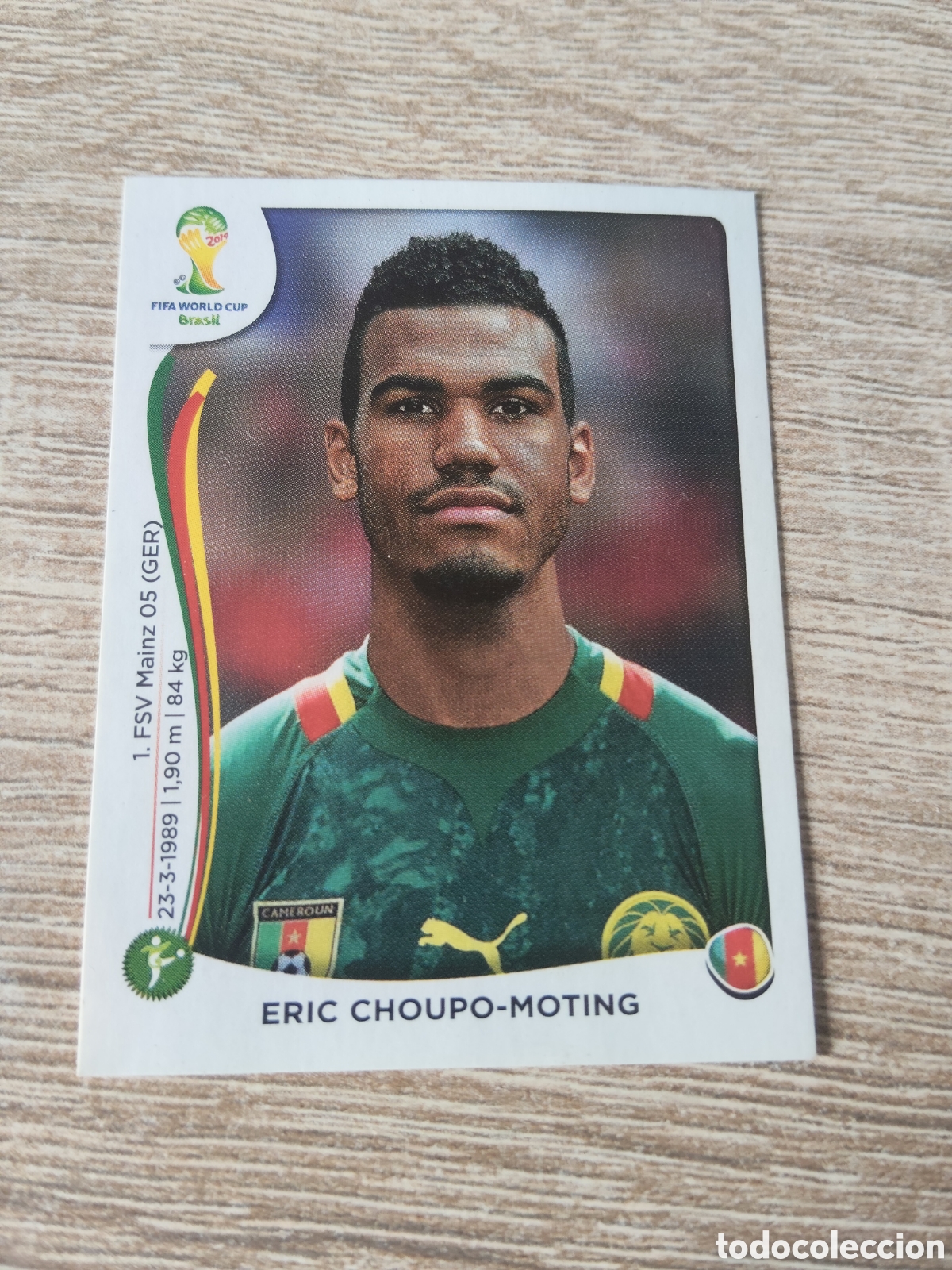 Cromos de f&uacute;tbol: Panini mundial Brasil 2014 104 Eric Choupo-Moting Camer&uacute;n