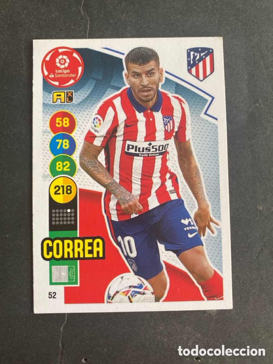 Cromos de f&uacute;tbol: Cromo Adrenalyn liga 20/21 Atl&eacute;tico de Madrid N* 52