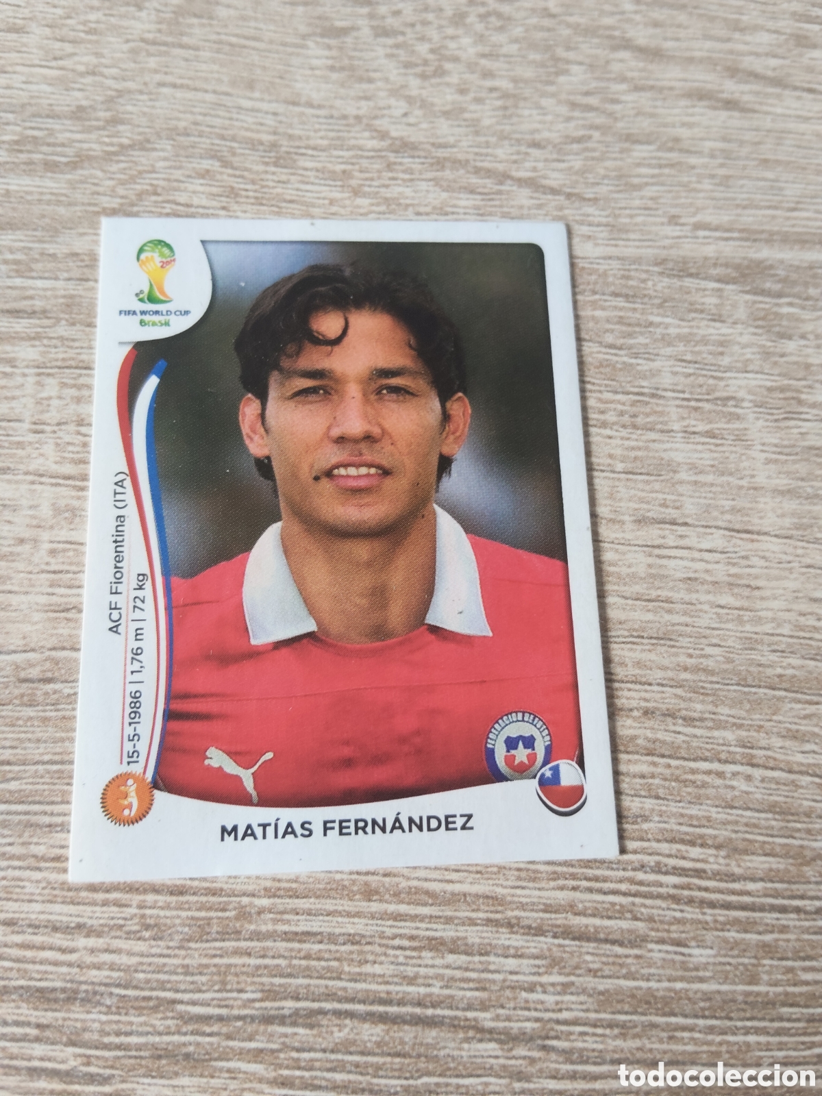 Cromos de f&uacute;tbol: Panini mundial Brasil 2014 157 Matias Fern&aacute;ndez Chile