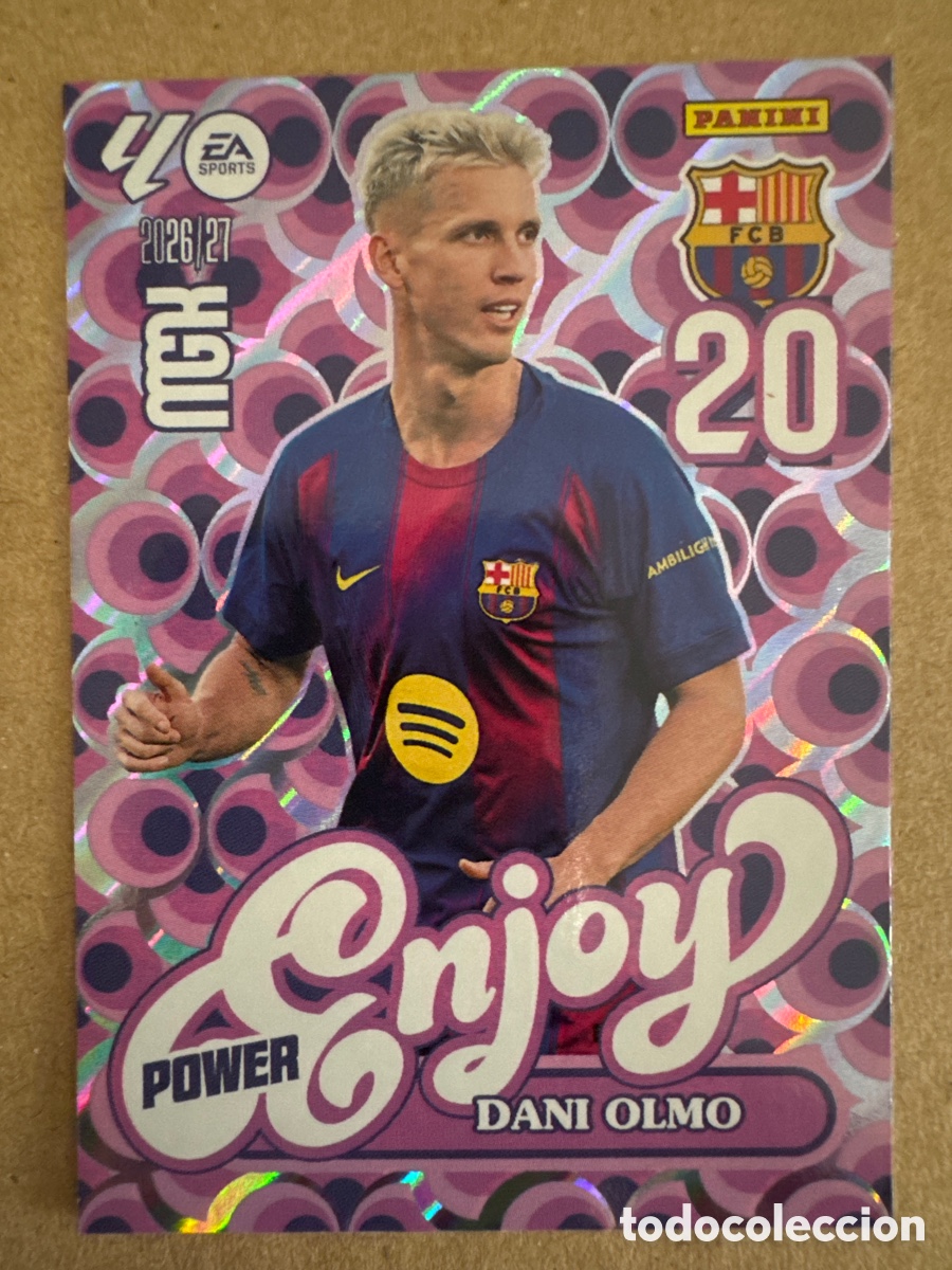 Figurine di Calcio: # P 381 381P Dani Olmo FC Barcelona Enjoy Power Megacracks 26 27 2026 2027