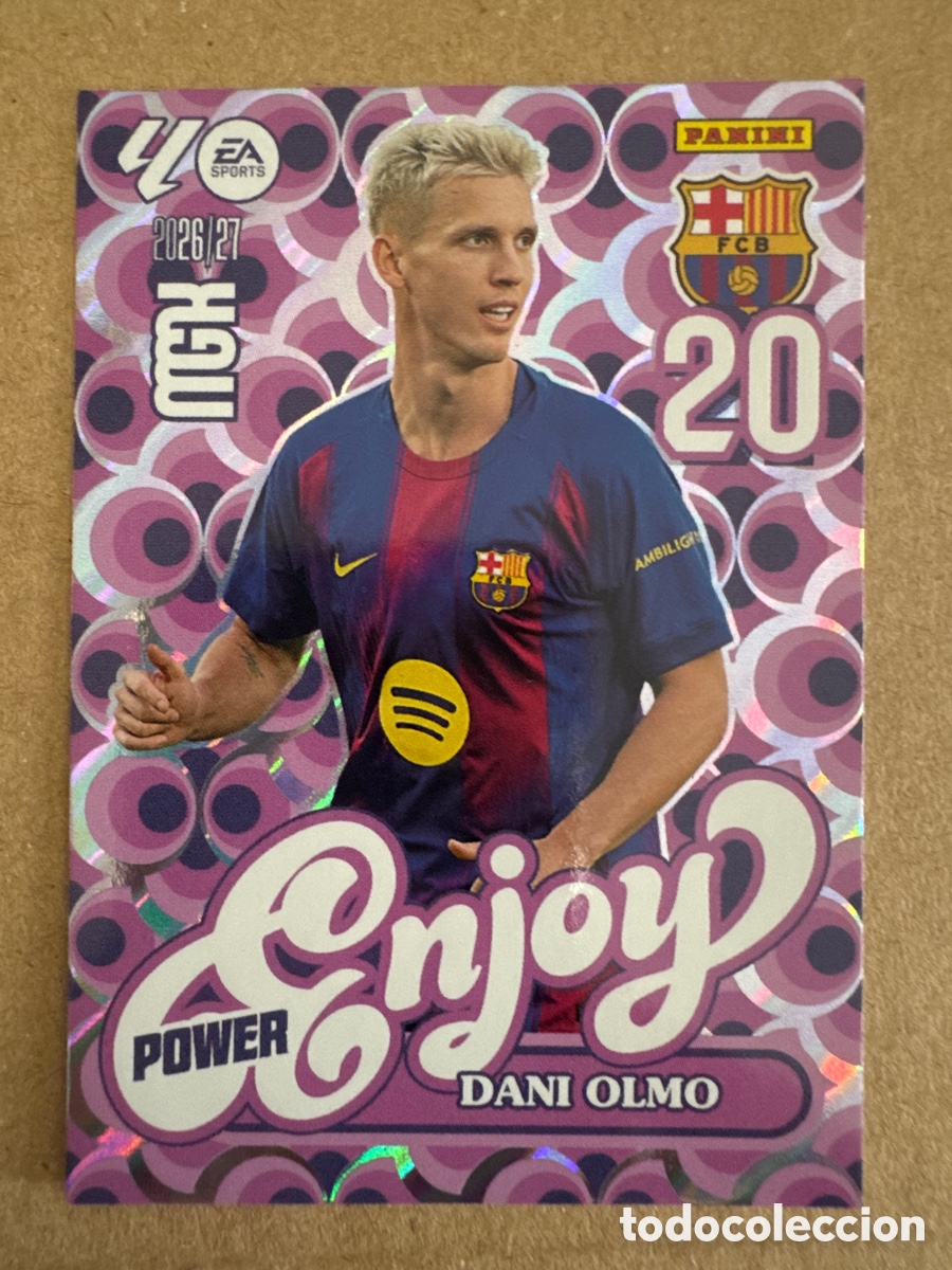 Cromos de f&uacute;tbol: # P 381 381P Dani Olmo FC Barcelona Enjoy Power Megacracks 26 27 2026 2027