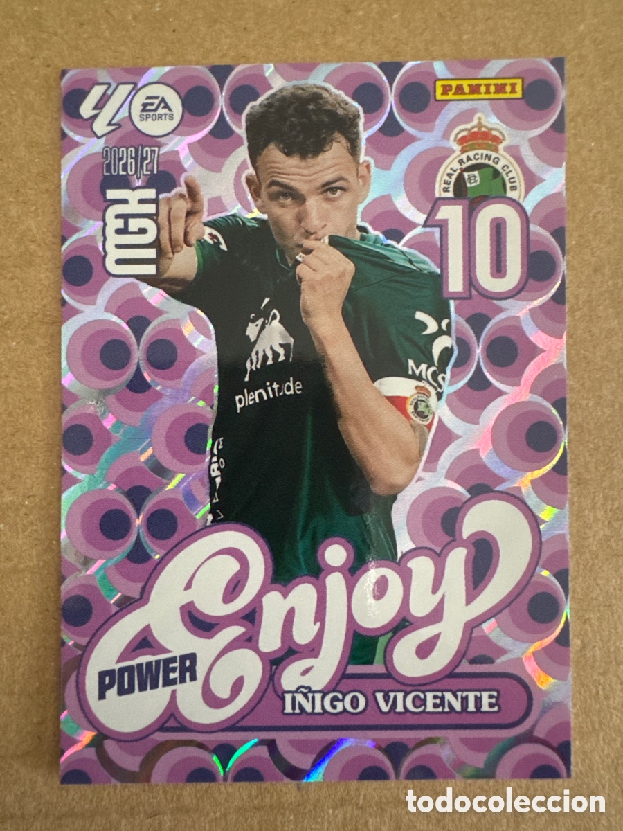 Figurine di Calcio: # P 383 383P I&ntilde;igo Vicente Racing Santander Enjoy Power Megacracks 26 27 2026 2027